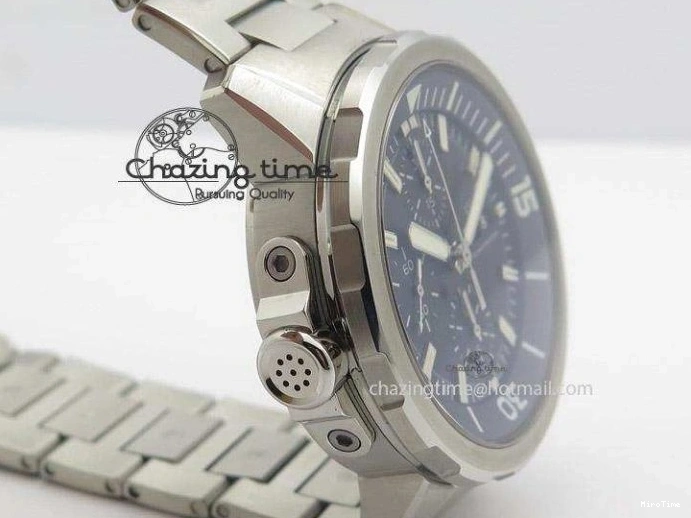 MIROTIME 0504 Classic Aquatimer Chrono IW376803 V6F 1:1 Best Edition Black Dial On SS Bracelet A 7361